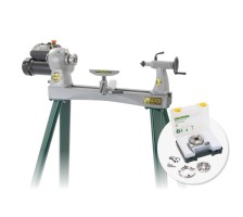 Record Power Coronet Herald Heavy Duty Cast Iron Electronic Vari-Speed Lathe M33 + SC3 Chuck & Including Delivery! &pound;899.99